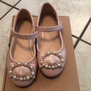 Pink and pearl dress shoes